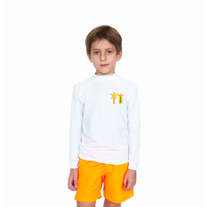 Camiseta Infantil  Magia Unissex Proteção UV – Branca
