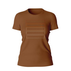 Camiseta Feminina Grafismo - Marrom