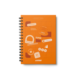 Caderno Elemento Inter - Laranja
